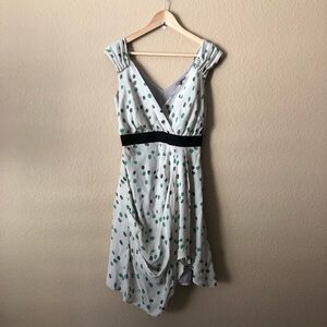Hype polka dot drape front sleeveless dress